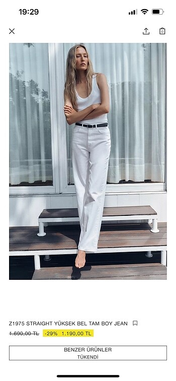 Beyaz jeans