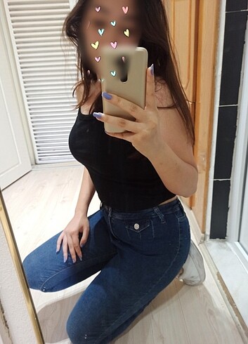 Diğer Kadın mavi kot pantolon