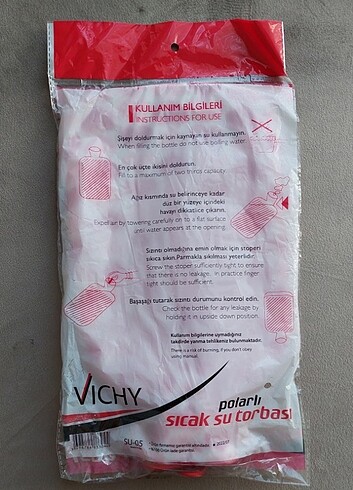 VICHY polar kılıflı sıcak su torbası 2 litre