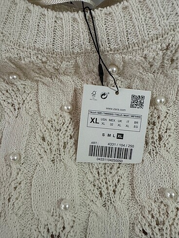 xl Beden beyaz Renk Zara bluz