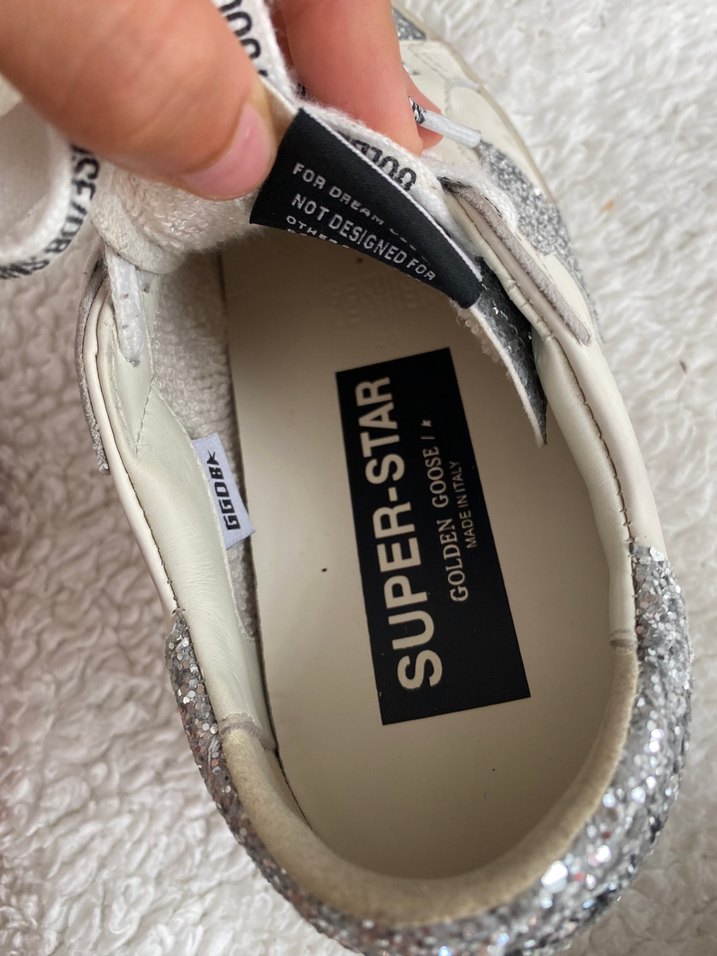 Golden Goose Deluxe Kadın Beyaz Gri Parlak Sneakers - Görsel 3