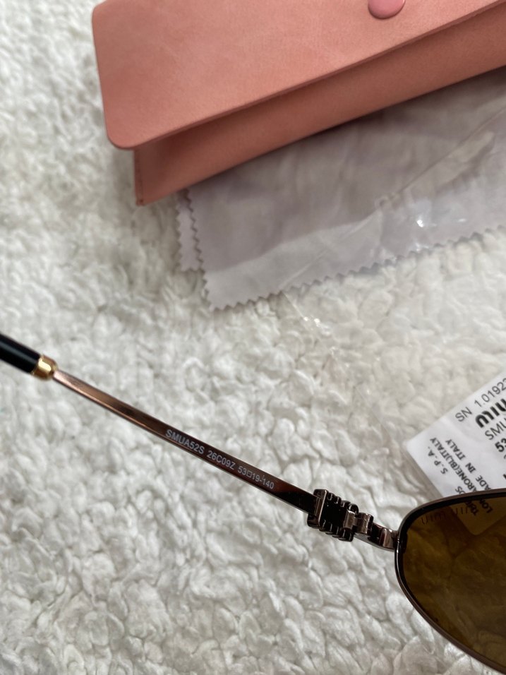 Miu Miu Kahverengi Retro Kadın Güneş Gözlüğü - Görsel 4