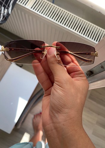 Cartier Kahverengi Kadın Güneş Gözlüğü - Görsel 5