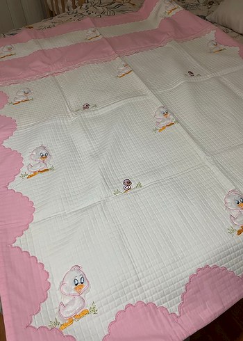 Pembe Nakışlı Bebek Pikesi - Görsel 3