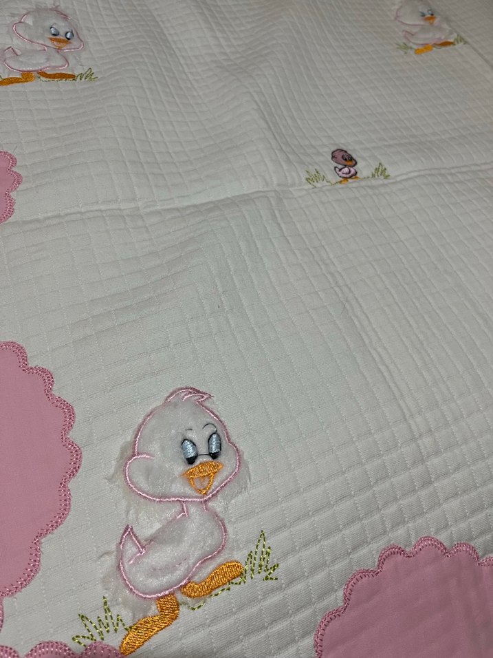 Pembe Nakışlı Bebek Pikesi - Görsel 2