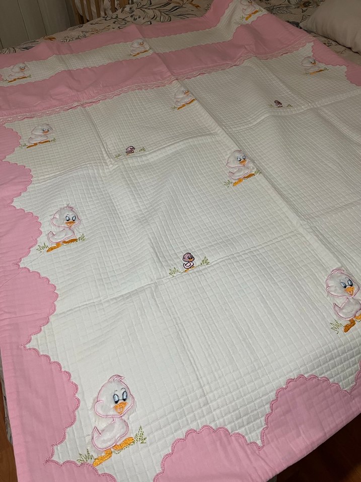 Pembe Nakışlı Bebek Pikesi - Görsel 3