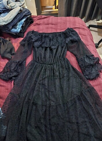 Diğer Fulla vintage midi elbise