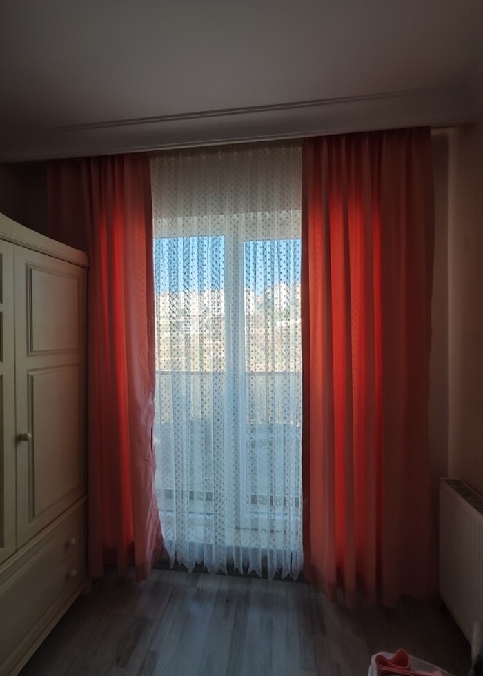 İki adet karartma fon perdesi  - Görsel 2