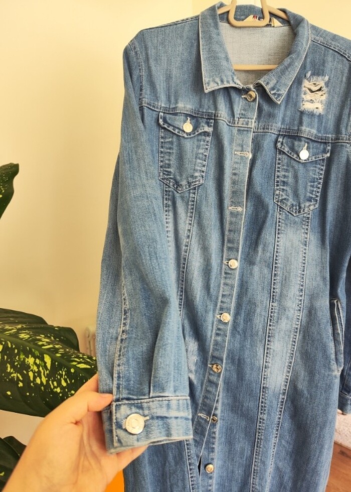 Kot ceket tesettür  - Görsel 3