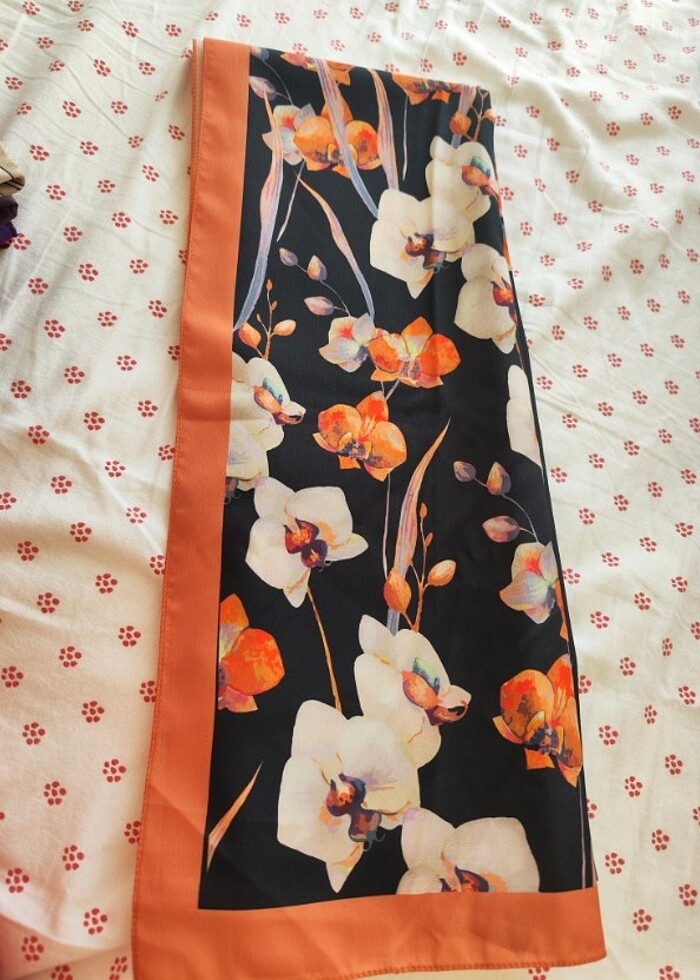 Şal siyah desenli - Görsel 2