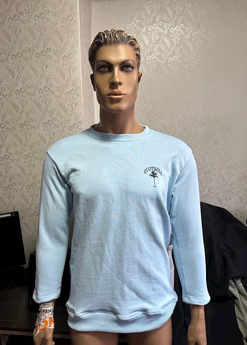 Mavi Baskılı Uzun Kollu Sweatshirt - Görsel 3