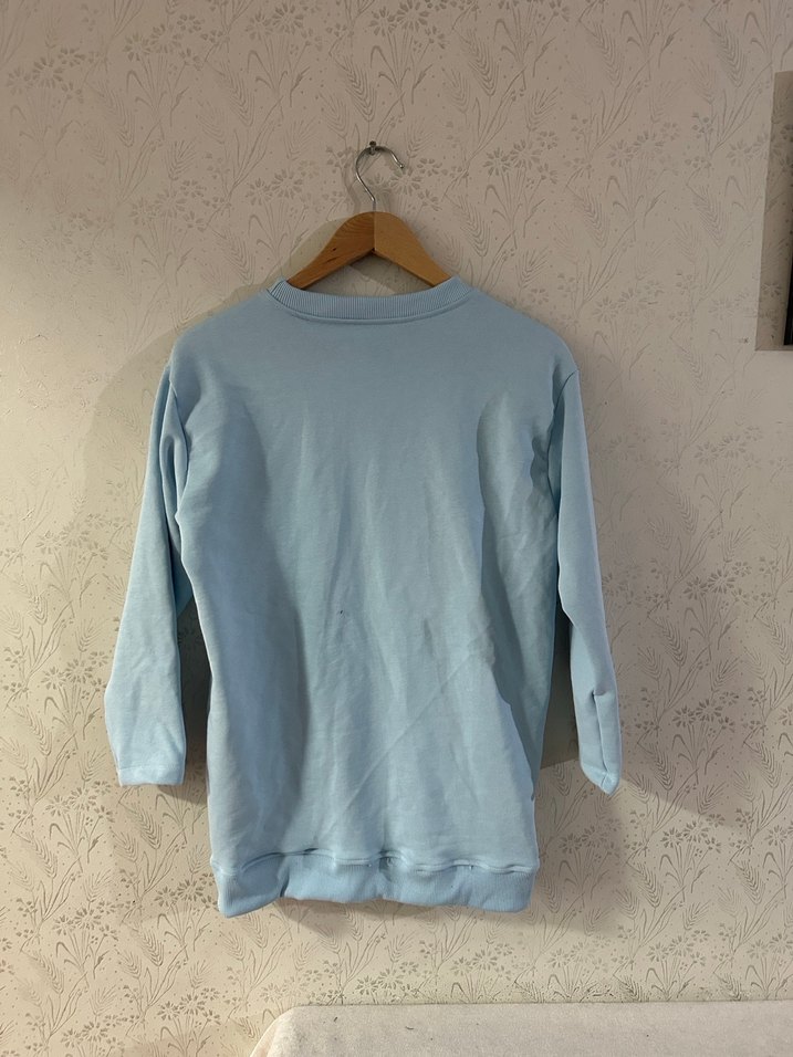 Mavi Baskılı Uzun Kollu Sweatshirt - Görsel 2