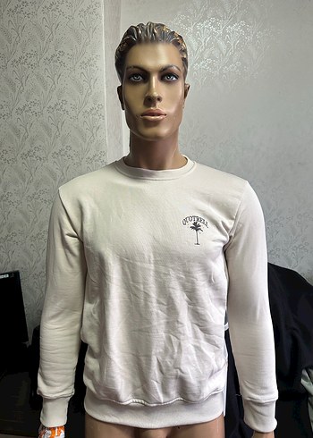 Bej Pamuk Sweatshirt - Görsel 3