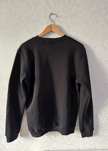 Beyaz Sweatshirt, Bisiklet Yaka, Rahat Kesim - Görsel 5