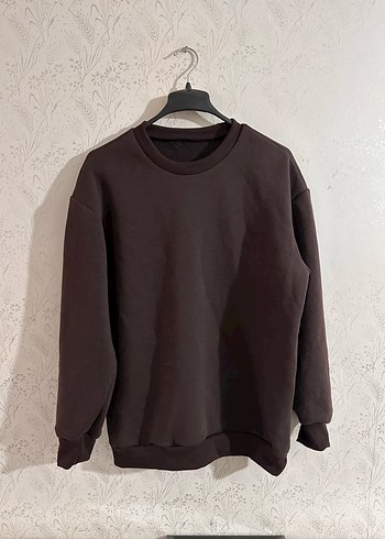 Beyaz Sweatshirt, Bisiklet Yaka, Rahat Kesim - Görsel 7