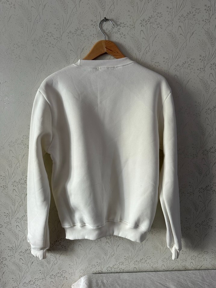 Basic Bisiklet Yaka Sweatshirt - Görsel 3
