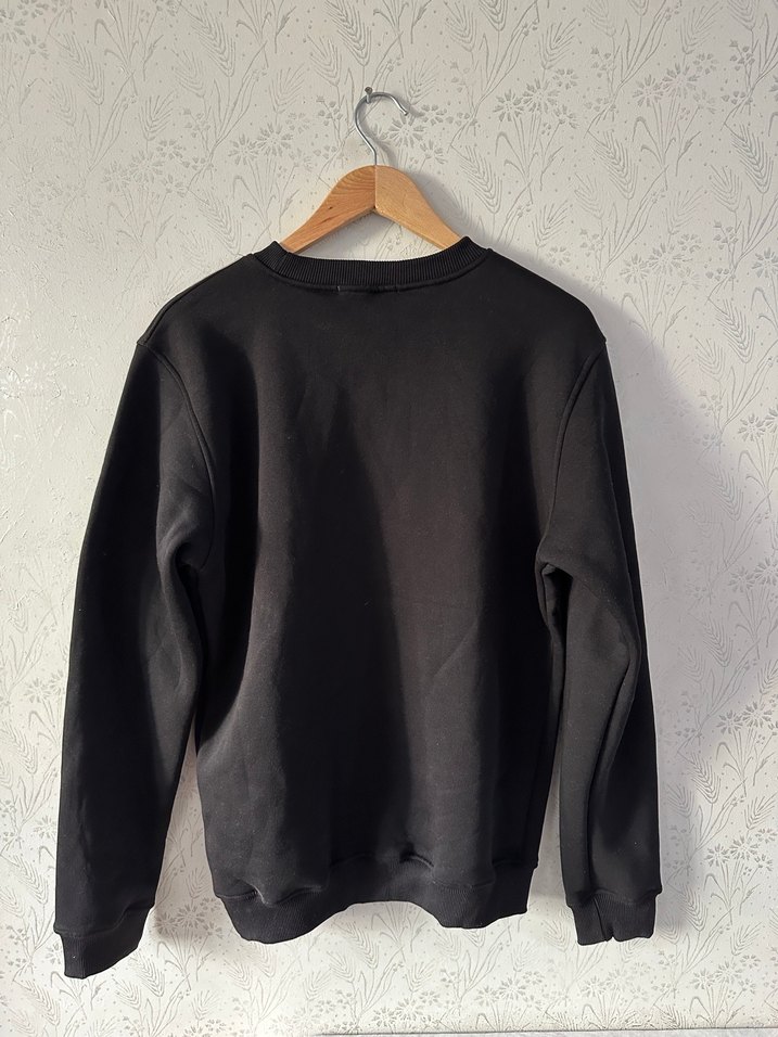 Siyah Basic Sweatshirt - Görsel 2