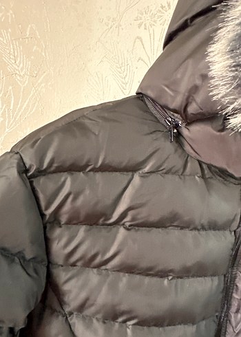 Kadın Uzun Kışlık Mont Kürklü Kapüşonlu - Görsel 4