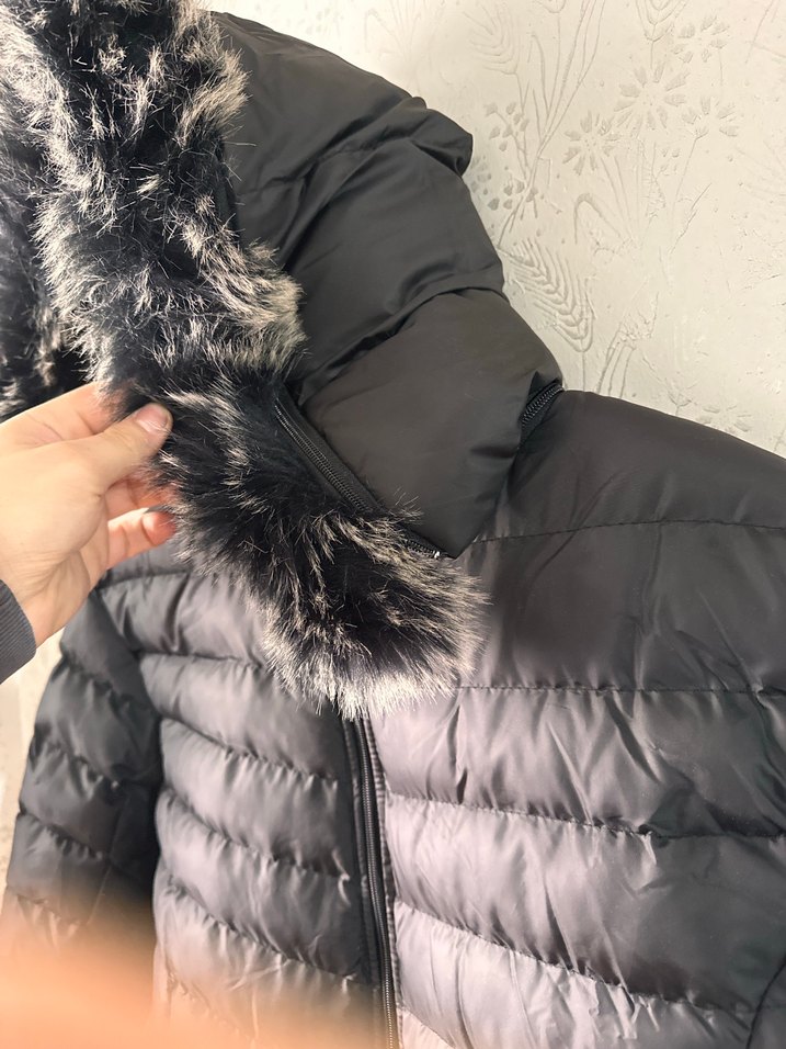 Kadın Uzun Kışlık Mont Kürklü Kapüşonlu - Görsel 3