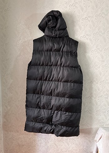 Siyah Kapüşonlu Kadın Şişme Yelek - Görsel 5