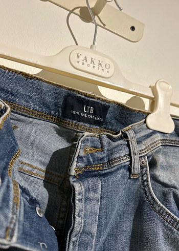 LTB Düğmeli Mavi Gri Erkek Denim Jean #ltb