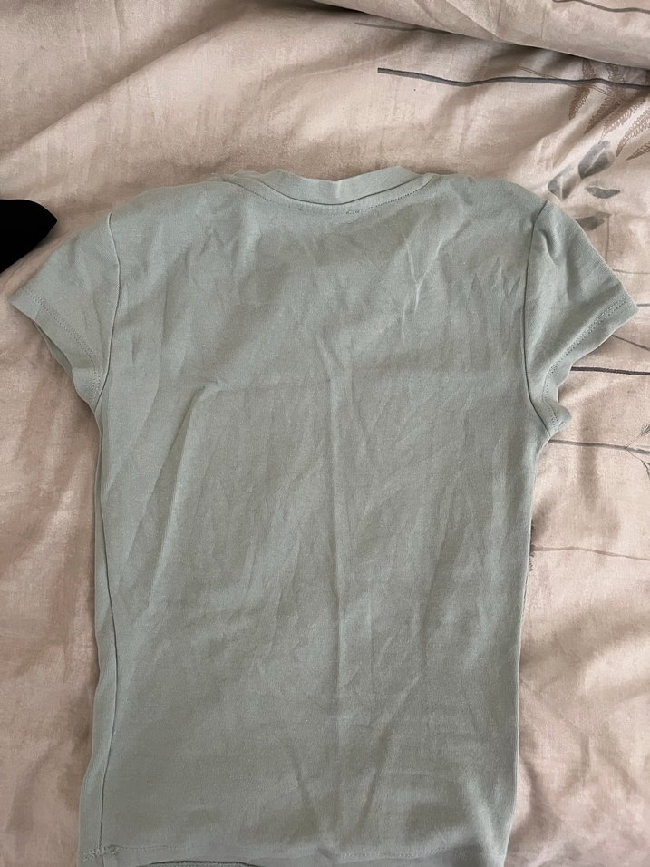 Kadın Kısa Kollu su yeşili bady - Görsel 3