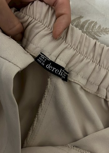 Bej Kadın Normal Boy Kumaş Pantolon - Görsel 2