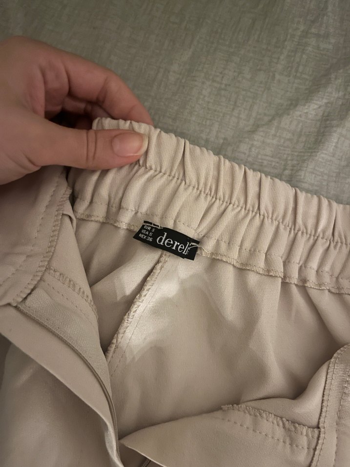 Bej Kadın kumaş Pantolon - Görsel 2