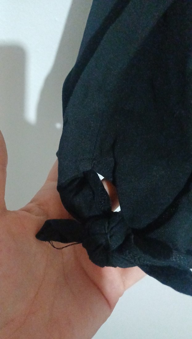 Siyah Baskılı Salaş Kolsuz Kadın Yelek - Görsel 2