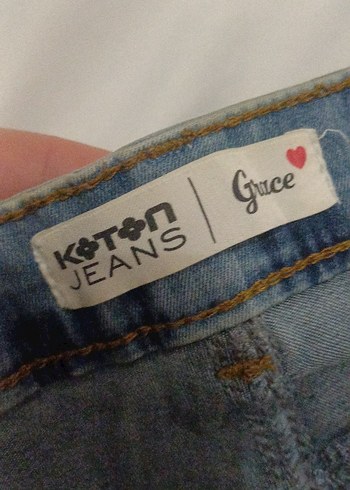 Gri Tonlu Mavi Kadın Denim Pantolon - Görsel 3