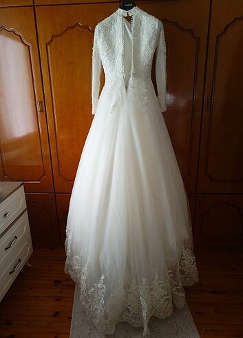 Tesettür gelinlik çok uyguna - Görsel 5