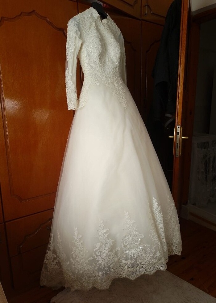 Tesettür gelinlik çok uyguna - Görsel 2