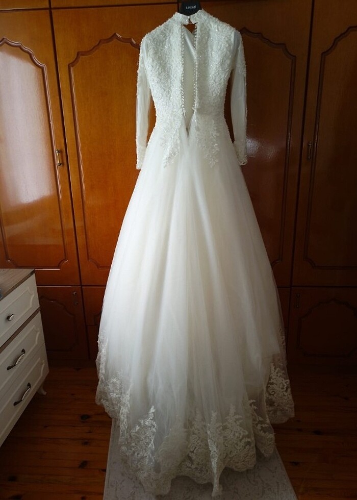 Tesettür gelinlik çok uyguna - Görsel 5