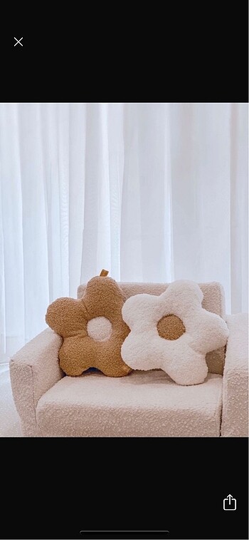 Teddy 2 li papatya peluş yastık