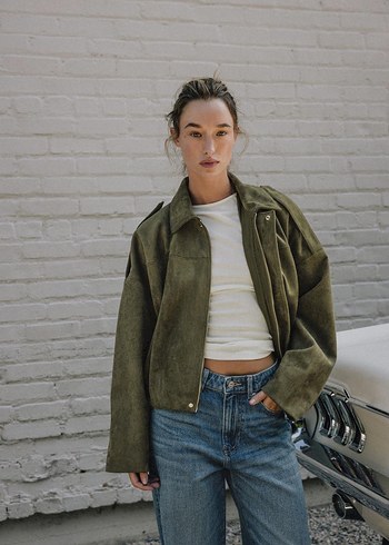 Zara Süet Bomber Ceket