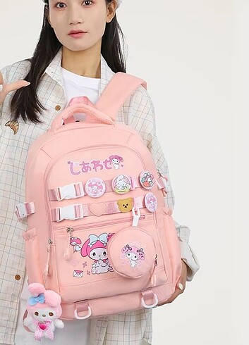  Beden My Melody Aksesuarlı Cüzdanlı Çanta