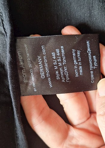 xl Beden gri Renk ThomKrom Marka Fermuarlı Ceket