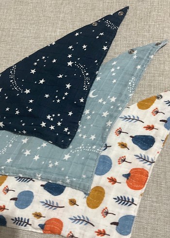 Nakışlı Çok Renkli Bebek Önlüğü - Görsel 2