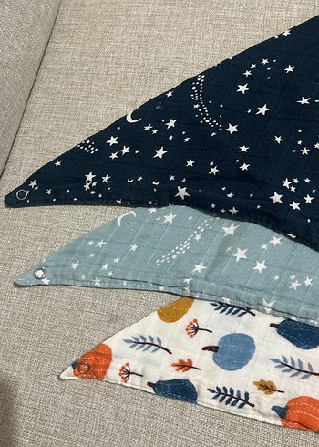 Nakışlı Çok Renkli Bebek Önlüğü - Görsel 3