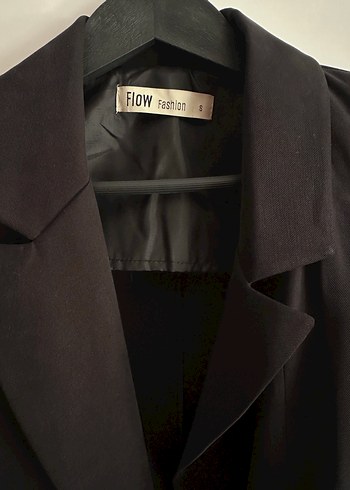 s Beden siyah Renk Düz Siyah Kadın Blazer Ceket