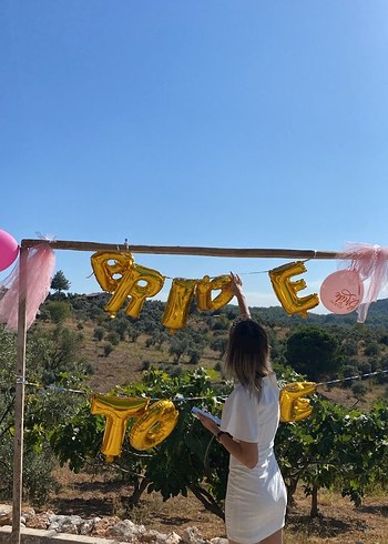 Beyaz elbise mini - Görsel 3