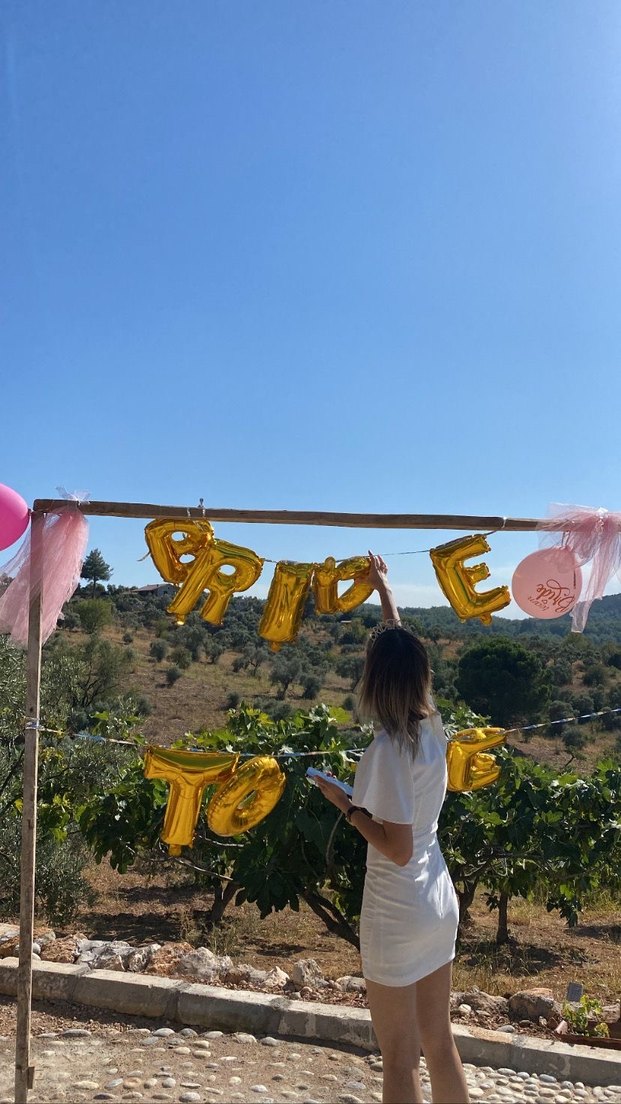 Beyaz elbise mini - Görsel 3