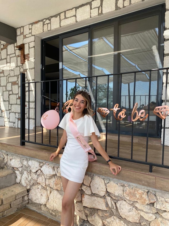 Beyaz elbise mini - Görsel 2