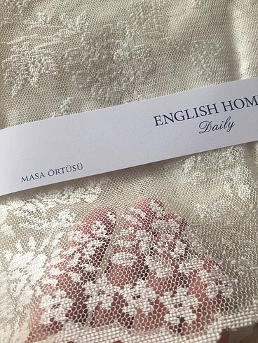 English Home ENGLİSH HOME Dantel Masa Örtüsü