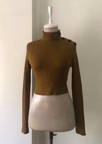 Zara Zara Crop Triko Kazak