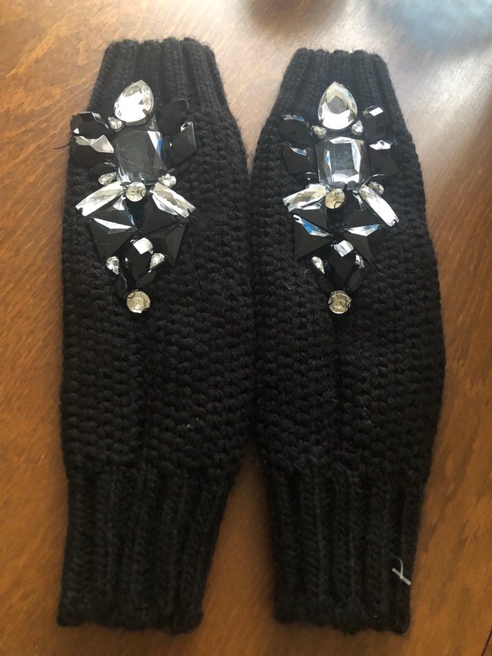 Boncuk İşlemeli Triko Kadın Kolluk - Görsel 3