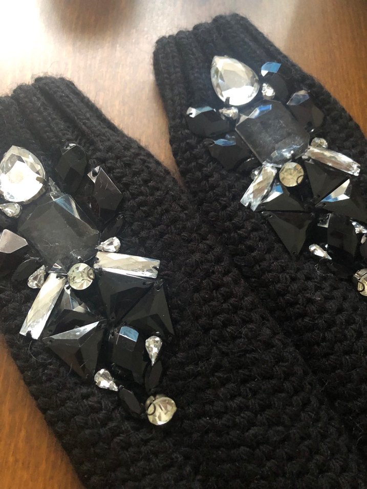 Boncuk İşlemeli Triko Kadın Kolluk - Görsel 4