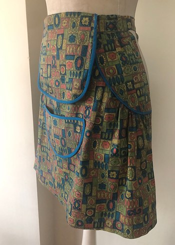 Desenli Çok Renkli Mutfak Önlüğü - Görsel 8