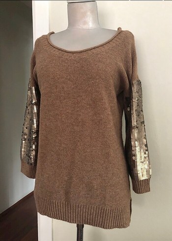 Mango Payet Detaylı Örgü Kadın Kazak - Görsel 3