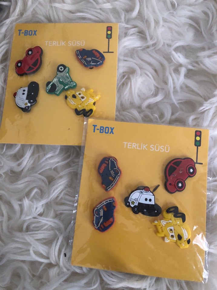 Renkli Terlik Süsü 10 adet - Görsel 2